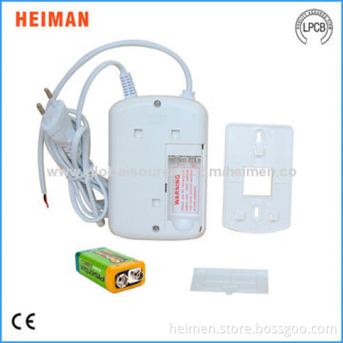 Independent Dual-sensor, Gas and CO Detector work with Solenoid Valve, MCU Processing